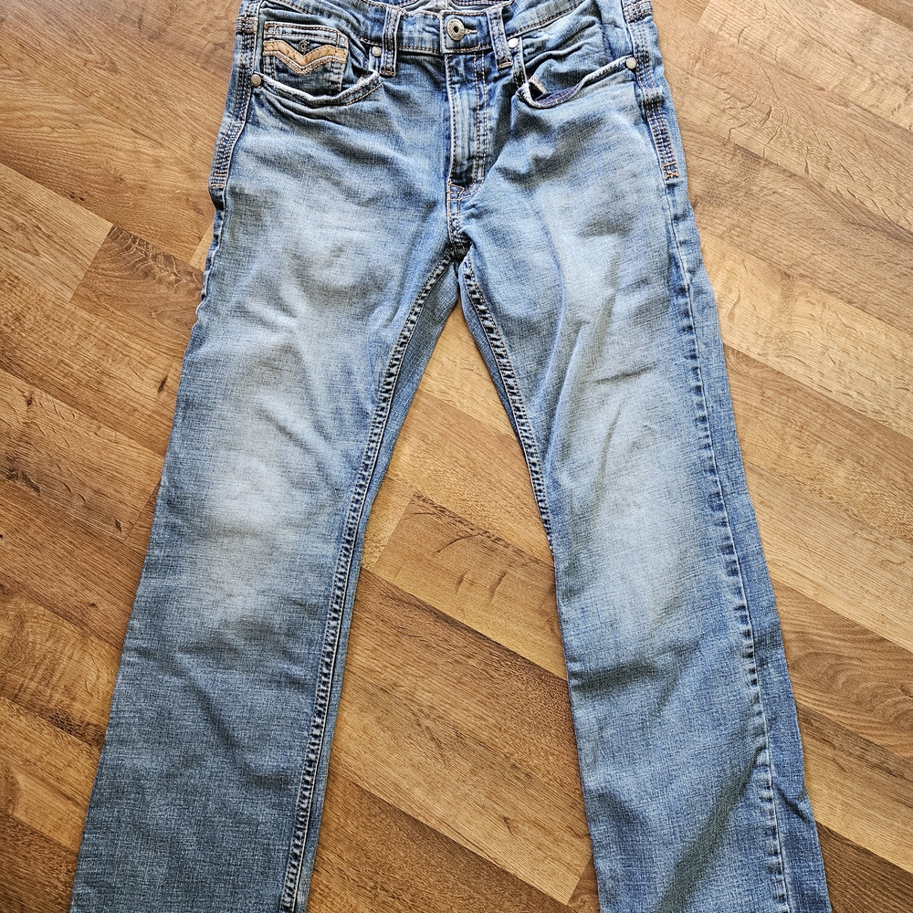 Cody James Classic Light Blue Straight Men's Jeans Cowboy Western Denim